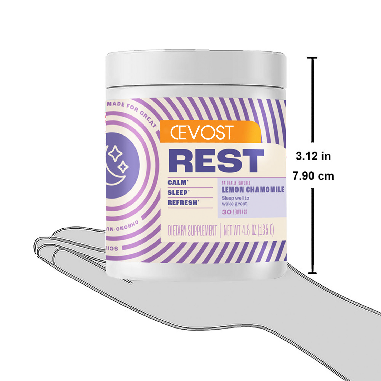 Cevost Rest The Calming Sleep Aid Supplement